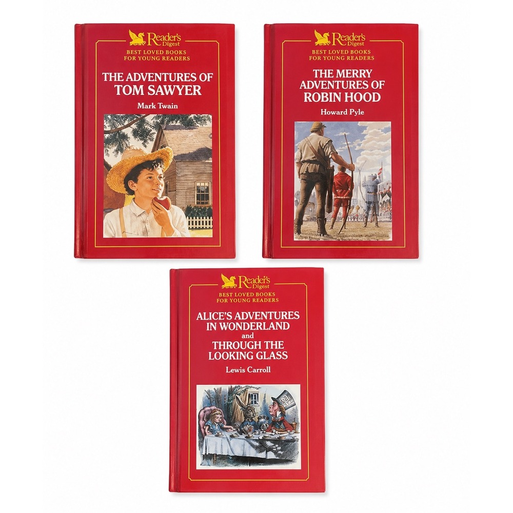 Reader's Digest Best Loved Books Young Readers Vol 1-3 HC Twain Carroll Pyle